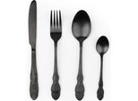 Set Di Posate Excelsa 4 Pezzi Acciaio Barocco Nero