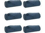 Vidaxl Coperte 6 Pezzi Blu Navy 170 X 130 Cm In Pile