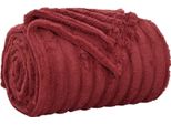 Vidaxl Coperta Bordeaux Rosso 270 X 240 Cm In Pile