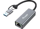 Equip 133495 Equip Adattatore USB-C -> RJ45 10/100/1000/2500 Mbps + USB-A