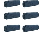 Vidaxl Coperte 6 Pezzi Blu Navy 350 X 270 Cm In Pile