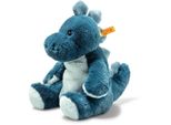 Steiff 067266 Stegosauro Beffardo Di Notte, Peluche, 28 Cm, Azzurro