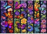 Puzzle Bluebird Fiori E Aerei - Puzzle Colorato Da 500 Pezzi