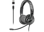 Ngs VOX605 USB-C Cuffie Cablate Auricolari Chiamate/Musica Usb Tipo C Nero
