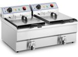 Doppelfriteuse mit 400V Anschlüssen - 2x10L