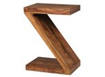 Wohnling WL1.303 Beistelltisch Mumbai Massivholz Sheesham Z Cube 30 Cm X 44 Cm X 59 Cm