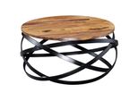 Wohnling WL5.679 Couchtisch Manur Sheesham 60 Cm X 60 Cm X 30 Cm