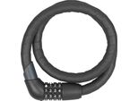 Serratura A Cavo Corazzato Abus Steel-O-Flex Tresor 1360 - Serratura A Combinazione In Cavo D'acciaio Con Armatura In Manicotti D'acciaio - Livello Di Sicurezza Abus 6 - 85 Cm