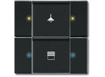 Busch-Jaeger 6126/02-81 Elemento Di Comando, 2/4 Ingressi Multifunzione/Concetto Cromatico, Knx Powernet, Antracite (2CKA006116A0183)