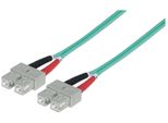 Intellinet Lwl Anschlusskabel Sc/Sc 5M Multimode OM3 Aqua