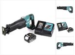 Makita Djr 187 RT1 18 V Seghetto Diritto A Batteria + 1X Batteria 5,0 Ah + Caricatore Rapido Dc 18 Rc - Senza Valigetta