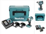 Makita Dtd 153 Rfj Avvitatore Ad Impulsi Brushless A Batteria 18V In Valigetta Makpac + 2X Batterie 3,0 Ah + Caricatore