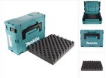 Makita Valigetta Makpac 2 + Inserto Universale In Schiuma Espansa Makita Per Trapani, Smerigliatrici E Seghe A Batteria