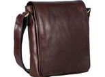Leonhard Heyden Pelle Borsa A Tracolla Borsa Per Tablet Con Scomparto Per Laptop Cambridge Messenger Bag Redbrown Marrone