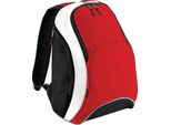 Zaino Bagbase Teamwear, 21 Litri BC1314 (Taglia Unica) (Rosso/Nero/Bianco)