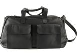 Harold's Pelle Borsa Da Viaggio Ivy Lane Travelbag Black Nero