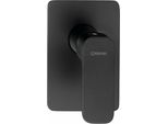 Sapho Spy - Miscelatore Da Incasso Per Doccia Con Corpo, 1 Uscita, Nero Opaco PY41/15