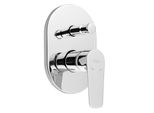 Aqualine Lotta - Miscelatore Da Incasso Con Interruttore, 2 Uscite, Cromo LT742
