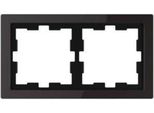 Merten MEG4020-6503 Cornice Per Vetro D-Life, A 2 Ingressi, Nero Onice