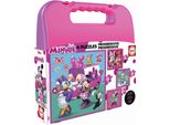 Educa - Minnie Happy Helpers, Valigia Progressiva, Puzzle Per Bambini Da 12, 16, 20 E 25 Pezzi, Per Bambini Dai 3 Anni In Su (17638) Educa