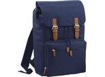 Zaino/Zaino Per Laptop Bagbase Heritage, Per Laptop Fino A 17 Pollici (2 Pezzi/Confezione) BC4456 (Taglia Unica) (Blu Navy)