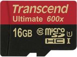 Transcend Microsdhc Mlc 16GB Classe 10 UHS-I 600X + Adattatore Sd