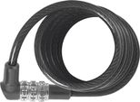 Serratura A Spirale Abus 3506C - Serratura A Combinazione Flessibile Di 6 Mm Di Spessore - Livello Di Sicurezza Abus 1 - 120 Cm - Nero