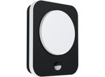 Eglo 99584 Madriz Led Parete/Soffitto Per Esterni 2X3,6W Sensore Nero Bianco Caldo IP44