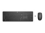 Hp Combo Tastiera E Mouse Wireless 235 Nero