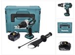 Trapano Avvitatore A Percussione A Batteria Makita Dhp 458 F1J 18 V 91 Nm + 1X Batteria 3,0 Ah + Makpac - Senza Caricabatterie