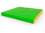Tappetino Da Palestra 2 Pezzi 100X100X10 Giallo-Verde Chiaro | Tappetino Morbido Per Pavimento | Tappetino Da Ginnastica | Tappetino Da Fitness