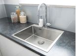 Lavello Di Design In Acciaio Inox 1 Vasca In Acciaio Inox