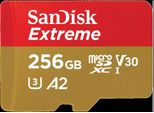 Sandisk Extreme, 256 Gb, Microsdxc, Classe 10, UHS-I, 190 Mb/S, 130 Mb/S
