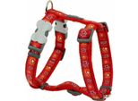 Pettorina Per Cani Red Dingo Style Red Animal Footprint 46-76 Cm