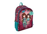 Zaino Scuola Gorjuss Fireworks Rosso Granata (31,5 X 40 X 22,5 Cm)