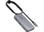 Inateck HB2027_DARK Gray Inateck Hub 7 In 1 Usb C Hub Mit 4K Hdmi Pd 100W 3USB A 3.2