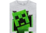 Minecraft - Maglietta "Inside"" Per Ragazzi NS5409 (128) (Grigio)"