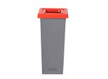 Cestino Per Rifiuti Differenziati Fit Bin Gray 53 L, Rosso - Metallo