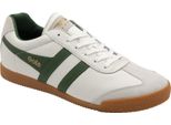 Gola Classics Harrier Leather Low Pro Offwht Classics Retro Sneakers In Pelle Da Uomo In Bianco Verde - 7 Regno Unito - 41 Eu - 8 Us / Bianco Verde