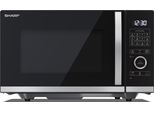 SHARP YC-QG234AE-B Mikrowelle mit Grill, Mikrowelle: 900W, Grill: 1000W, 10 Leistungsstufen, schwarz