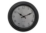 Orologio Da Parete Clayre & Eef Ø 30X4 Cm Nero Grigio Plastica