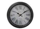 Orologio Da Parete Clayre & Eef Ø 25X4 Cm Nero Grigio Plastica