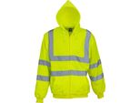Yoko - Felpa Con Cappuccio E Zip Integrale Da Uomo BC5590 (S) (Giallo)