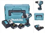 Makita Dhp 489 Rgj Trapano A Percussione A Batteria 18 V 73 Nm Brushless + 2X Batteria Ricaricabile 6,0 Ah + Caricabatterie + Makpac