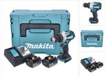 Trapano A Percussione A Batteria Makita Dhp 489 Rfj 18 V 73 Nm Senza Spazzole + 2X Batteria Ricaricabile 3,0 Ah + Caricabatterie + Makpac