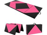 Tappetino Pieghevole Costway, Tappetino Da Palestra Portatile, Tappetino Yoga Tappetino Da Palestra Pieghevole Tappetino Fitness, 240 X 120 X 5 Cm