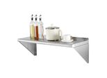 Vevor Portaspezie Scaffale A Muro 915 X 305 X 63 Mm, Scaffale Da Cucina Sospeso Con Telaio Di Supporto, Scaffale Galleggiante In Acciaio Inox Con Portata Di 113 Kg, Ripiano A Muro Portaspezie Per Cucine, Ristoranti, Hotel Ecc.