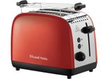 Tostapane Russell Hobbs A 2 Fette, Fessure Per Toast Extra Larghe, Funzione Scongelamento, Funzione Riscaldamento, Pane (26554-56)