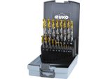 Ruko-2501214Tro-Set Di 19 Punte Per Trapano HSS-G