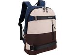 Bestlife BB-3552BK Zaino Bestlife Urban Notebook Col Skate, Blu/Beige/Marrone